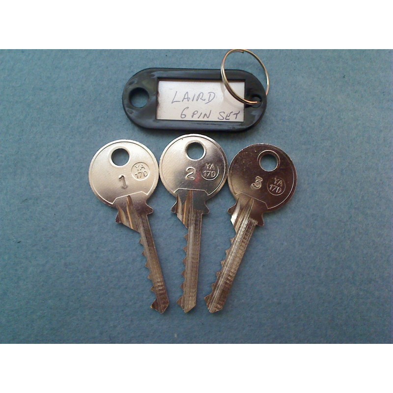 Laird 6 pin bump key set