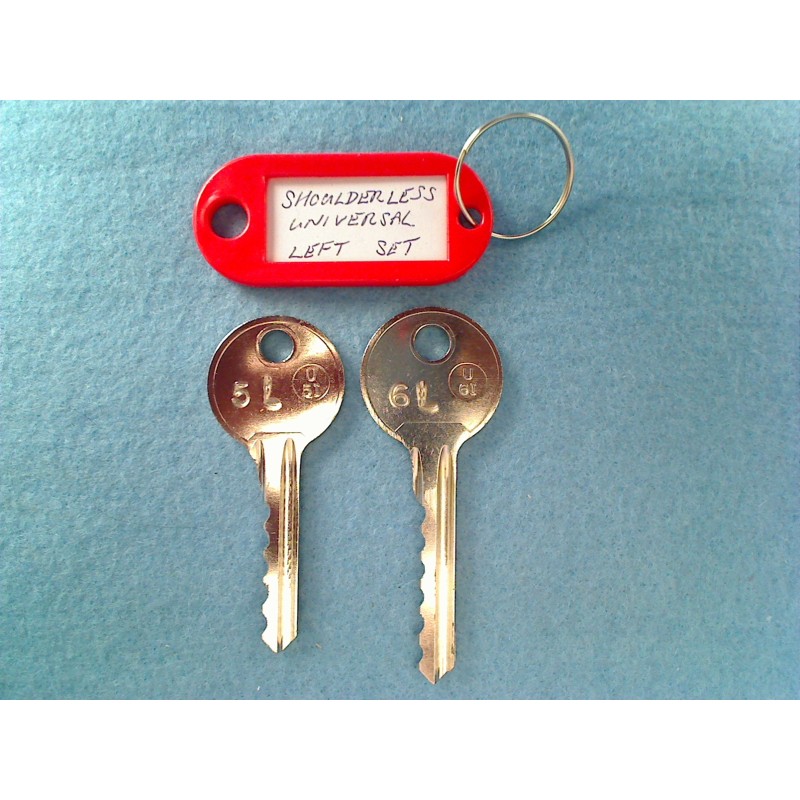 shoulderless universal 5 & 6 pin bump keys (Left)