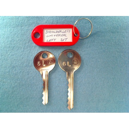 shoulderless universal 5 & 6 pin bump keys (Left)