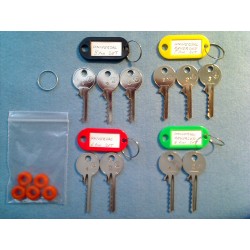 Ultimate universal bump key set, 10 keys + 5 dampeners