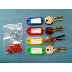 Ultimate universal bump key set, 10 keys + 5 dampeners