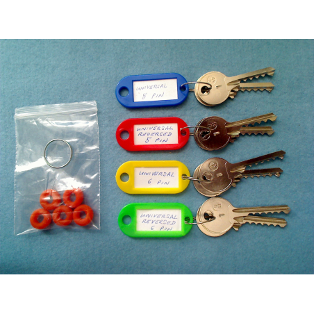 Ultimate universal bump key set, 10 keys + 5 dampeners