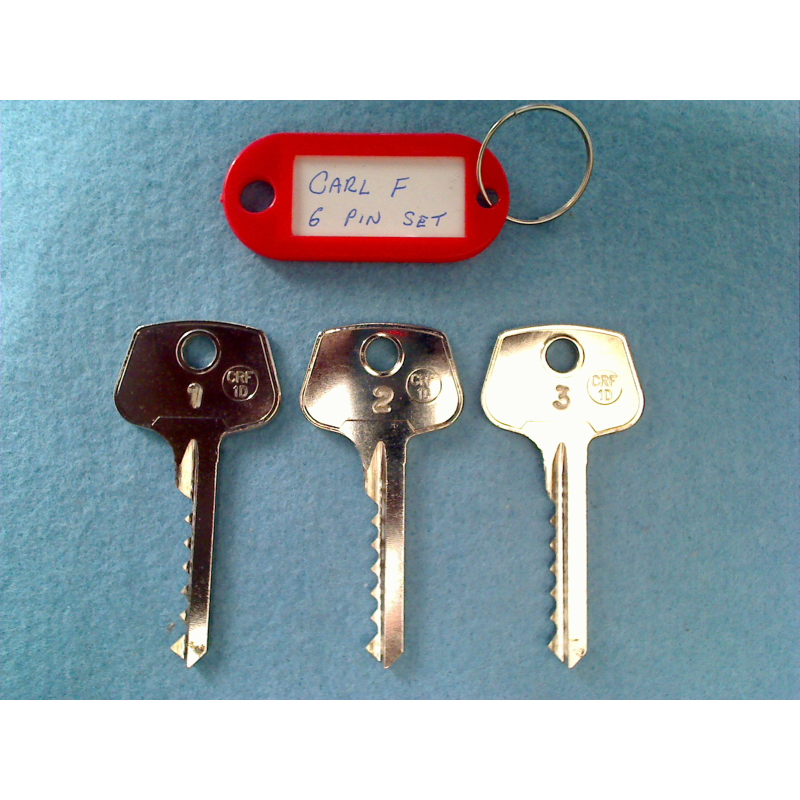 CarlF 6 pin bump key set