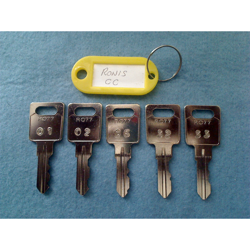 Ronis CC master key set (5 keys)