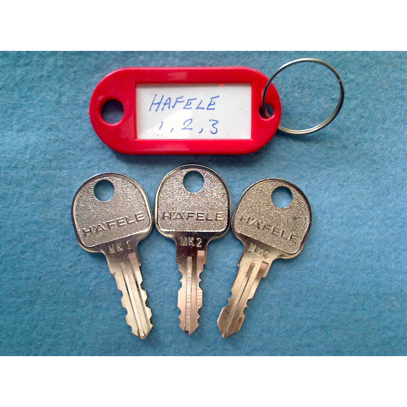 Hafele set of three master keys